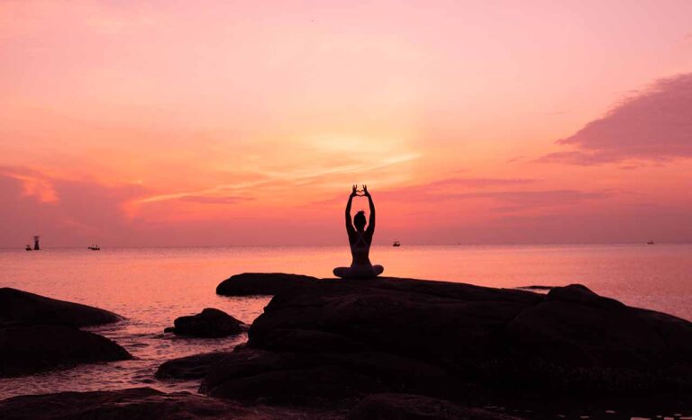 asian-girl-practice-yoga-beach-sunrise-morning-day